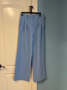 Zara Light Blue Wide Leg Trousers